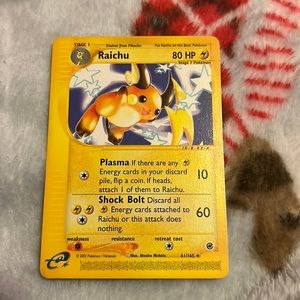 2002 Pokemon Stage 1 Raichu 61/165